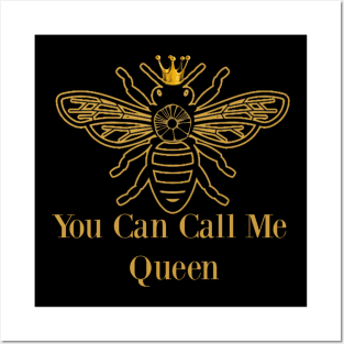 Queen Bee Black , Crown Royal Bee Posters and Art